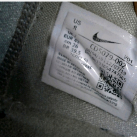 Nike PG 4 IV Paul George Men’s sz 8 Plaid Grey/White Light Smoke CD5079 002 - Picture 5 of 5